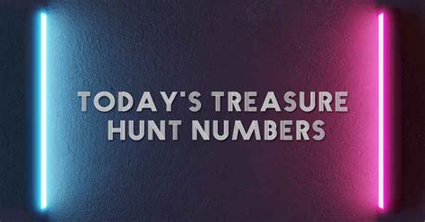 Watch Drawings. . Todays treasure hunt numbers